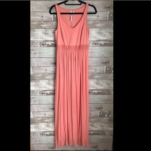 Peach maxi dress